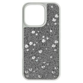 Wysokie etui na smartfon z wzorem w kropki, iPhone® 16 Pro, srebrny odcień