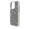 Wysokie etui na smartfon z wzorem w kropki, iPhone® 16 Pro, srebrny odcień