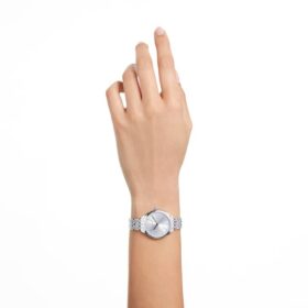 Zegarek Attract Swiss Made, metalowa bransoletka, w odcieniu srebra, stal nierdzewna