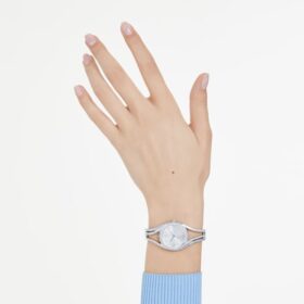 Zegarek-bransoletka Hyperbola Swiss Made, metalowa bransoletka, w odcieniu srebra, stal nierdzewna
