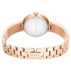 Zegarek-bransoletka Matrix Pearl, wyprodukowany w Szwajcarii, bransoletka z kryształami, biały, wykończenie w odcieniu różowego złota