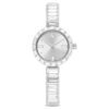 Zegarek-bransoletka Matrix Swiss Made, bransoletka z kryształami, biały, stal nierdzewna