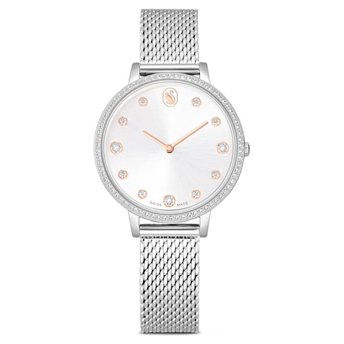 Zegarek Clarica Swiss Made, metalowa bransoletka, w kolorze srebrnym, stal nierdzewna Zegarek Clarica Swiss Made, metalowa bransoletka, w kolorze srebrnym, stal nierdzewna