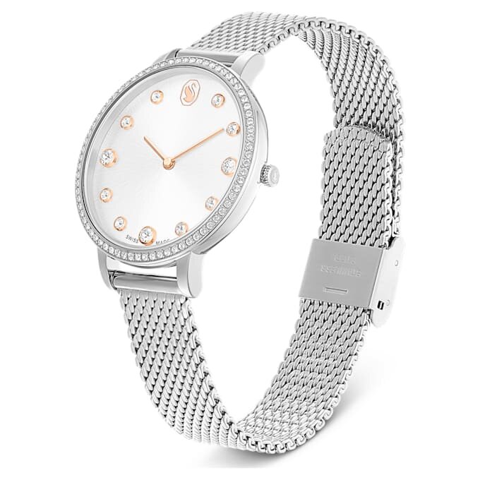 Zegarek Clarica Swiss Made, metalowa bransoletka, w kolorze srebrnym, stal nierdzewna Zegarek Clarica Swiss Made, metalowa bransoletka, w kolorze srebrnym, stal nierdzewna