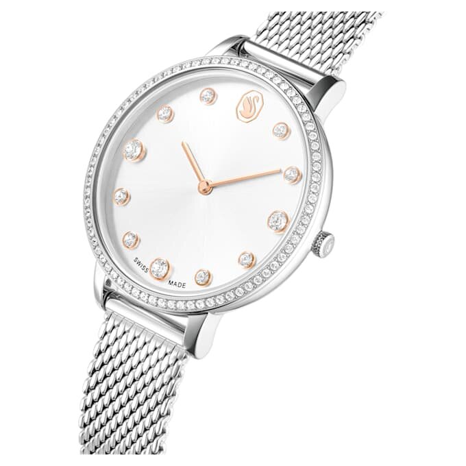 Zegarek Clarica Swiss Made, metalowa bransoletka, w kolorze srebrnym, stal nierdzewna Zegarek Clarica Swiss Made, metalowa bransoletka, w kolorze srebrnym, stal nierdzewna