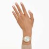 Zegarek Clarica Swiss Made, metalowa bransoletka, w odcieniu złota, wykończenie w odcieniu złota