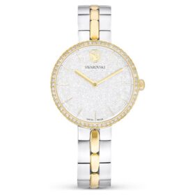 Zegarek Cosmopolitan Swiss Made, metalowa bransoletka, srebrny odcień, wykończenie z mieszanych metali