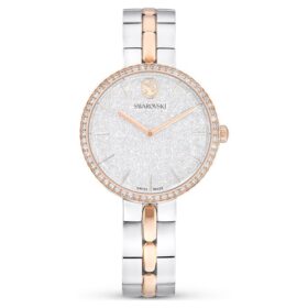 Zegarek Cosmopolitan Swiss Made, metalowa bransoletka, srebrny odcień, wykończenie z mieszanych metali