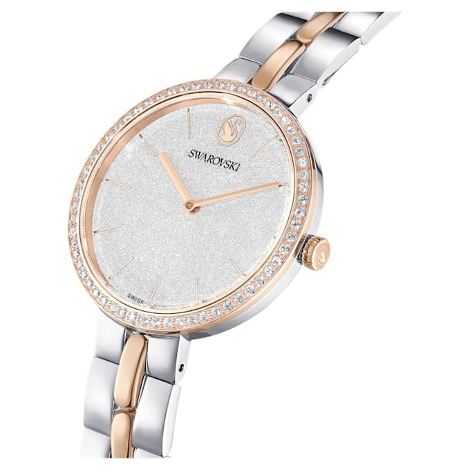 Zegarek Cosmopolitan Swiss Made, metalowa bransoletka, srebrny odcień, wykończenie z mieszanych metali Zegarek Cosmopolitan Swiss Made, metalowa bransoletka, srebrny odcień, wykończenie z mieszanych metali