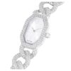 Zegarek Dextera Chain Swiss Made, bransoletka z kryształami, w odcieniu srebra, stal nierdzewna Zegarek Dextera Chain Swiss Made, bransoletka z kryształami, w odcieniu srebra, stal nierdzewna