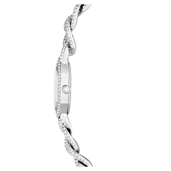 Zegarek Dextera Chain Swiss Made, bransoletka z kryształami, w odcieniu srebra, stal nierdzewna Zegarek Dextera Chain Swiss Made, bransoletka z kryształami, w odcieniu srebra, stal nierdzewna
