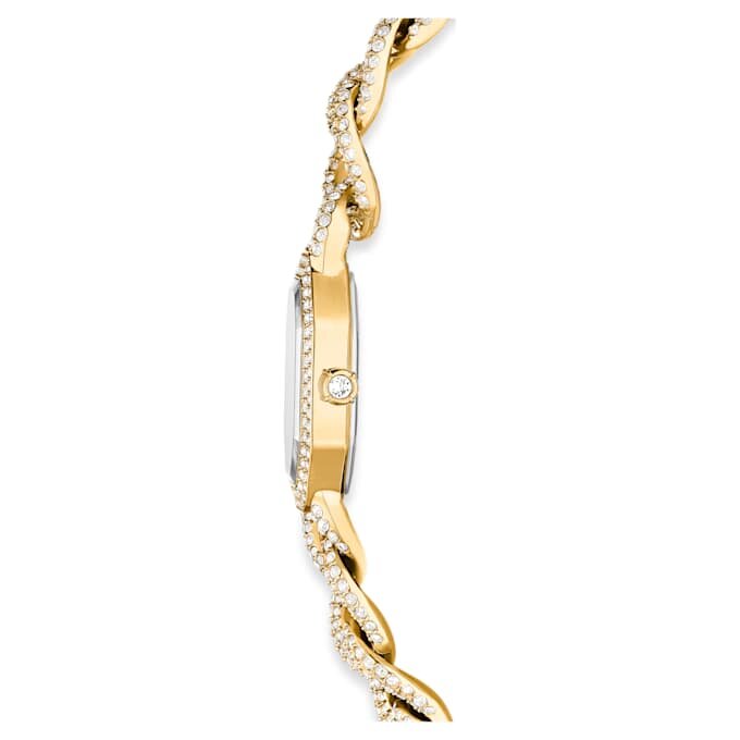 Zegarek Dextera Chain Swiss Made, bransoletka z kryształami, w odcieniu złota, wykończenie w odcieniu złota Zegarek Dextera Chain Swiss Made, bransoletka z kryształami, w odcieniu złota, wykończenie w odcieniu złota