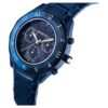 Zegarek Dextera Chrono 39 mm, wyprodukowany w Szwajcarii, metalowa bransoletka, niebieski, niebieskie wykończenie Zegarek Dextera Chrono 39 mm, wyprodukowany w Szwajcarii, metalowa bransoletka, niebieski, niebieskie wykończenie