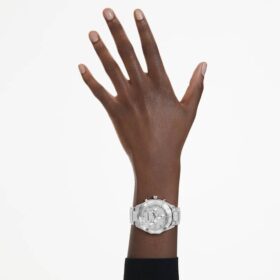 Zegarek Dextera Lux Swiss Made, metalowa bransoletka, srebrny odcień, stal nierdzewna