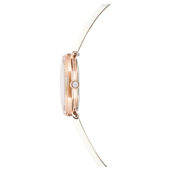 Zegarek Dextera Octagon Swiss Made, skórzany pasek, biały, wykończenie w odcieniu różowego złota Zegarek Dextera Octagon Swiss Made, skórzany pasek, biały, wykończenie w odcieniu różowego złota
