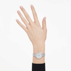 Zegarek Matrix 3-Link Swiss Made, metalowa bransoletka, w odcieniu srebra, stal nierdzewna