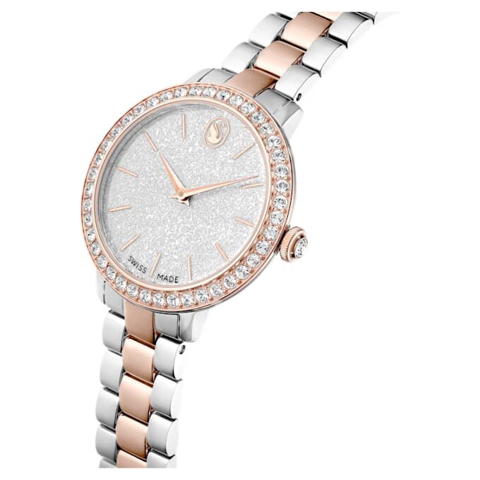 Zegarek Matrix 3-Link Swiss Made, metalowa bransoletka, wykończenie w odcieniu srebra i różowego złota Zegarek Matrix 3-Link Swiss Made, metalowa bransoletka, wykończenie w odcieniu srebra i różowego złota