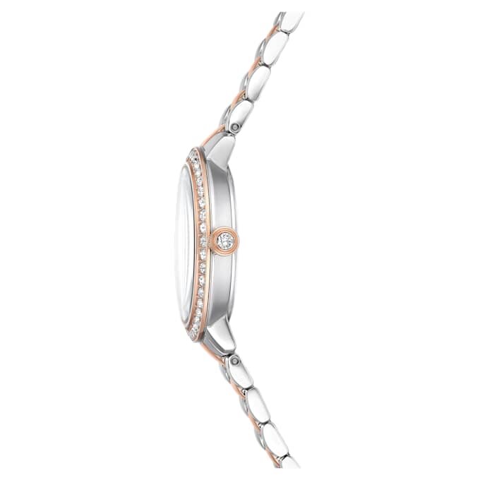 Zegarek Matrix 3-Link Swiss Made, metalowa bransoletka, wykończenie w odcieniu srebra i różowego złota Zegarek Matrix 3-Link Swiss Made, metalowa bransoletka, wykończenie w odcieniu srebra i różowego złota