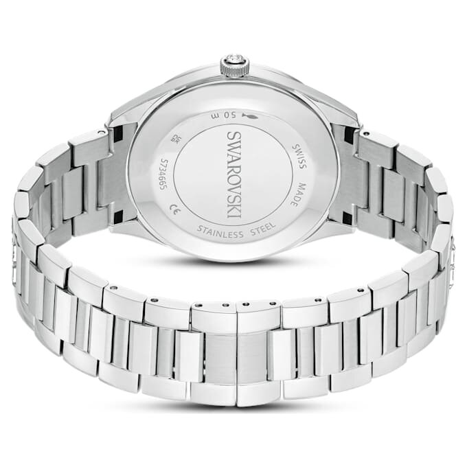 Zegarek Matrix Date Swiss Made, metalowa bransoletka, srebrny odcień, stal nierdzewna Zegarek Matrix Date Swiss Made, metalowa bransoletka, srebrny odcień, stal nierdzewna