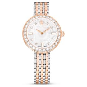 Zegarek Matrix Tennis 7-Link Swiss Made, metalowa bransoletka, w odcieniu różowego złota, wykończenie z mieszanych metali
