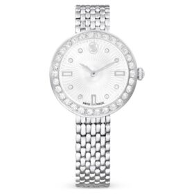 Zegarek Matrix Tennis 7-Link Swiss Made, metalowa bransoletka, w odcieniu srebra, stal nierdzewna