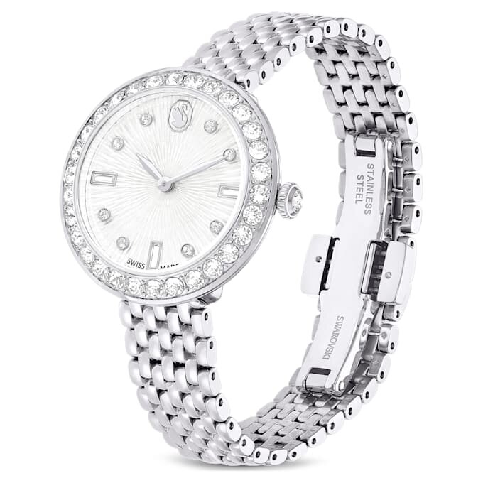 Zegarek Matrix Tennis 7-Link Swiss Made, metalowa bransoletka, w odcieniu srebra, stal nierdzewna Zegarek Matrix Tennis 7-Link Swiss Made, metalowa bransoletka, w odcieniu srebra, stal nierdzewna