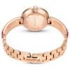 Zegarek Matrix z bransoletką typu bangle, wyprodukowany w Szwajcarii, bransoletka z kryształami, czerwony, wykończenie w odcieniu różowego złota Zegarek Matrix z bransoletką typu bangle, wyprodukowany w Szwajcarii, bransoletka z kryształami, czerwony, wykończenie w odcieniu różowego złota