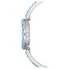 Zegarek Matrix z bransoletką typu bangle, wyprodukowany w Szwajcarii, bransoletka z kryształami, niebieski, stal nierdzewna Zegarek Matrix z bransoletką typu bangle, wyprodukowany w Szwajcarii, bransoletka z kryształami, niebieski, stal nierdzewna