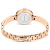 Zegarek Matrix z bransoletką typu bangle, wyprodukowany w Szwajcarii, bransoletka z kryształkami, szary, wykończenie w odcieniu różowego złota Zegarek Matrix z bransoletką typu bangle, wyprodukowany w Szwajcarii, bransoletka z kryształkami, szary, wykończenie w odcieniu różowego złota