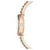 Zegarek Matrix z bransoletką typu bangle, wyprodukowany w Szwajcarii, bransoletka z kryształkami, szary, wykończenie w odcieniu różowego złota Zegarek Matrix z bransoletką typu bangle, wyprodukowany w Szwajcarii, bransoletka z kryształkami, szary, wykończenie w odcieniu różowego złota