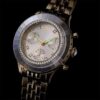 Zegarek Octea Chrono Swiss Made, metalowa bransoletka, w odcieniu złotym, wykończenie w kolorze szampańskiego złota