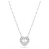 Zestaw Ariana Grande x Swarovski – mieszane szlify, serce, biały, pokryty rodem Zestaw Ariana Grande x Swarovski – mieszane szlify, serce, biały, pokryty rodem