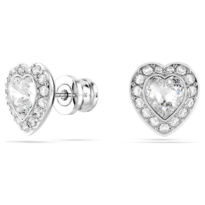 Zestaw Ariana Grande x Swarovski – mieszane szlify, serce, biały, pokryty rodem Zestaw Ariana Grande x Swarovski – mieszane szlify, serce, biały, pokryty rodem