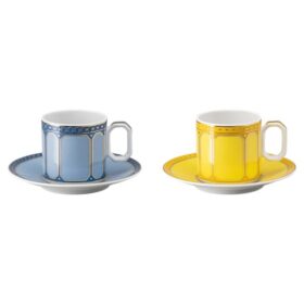 Zestaw do espresso Signum z porcelany, wielokolorowy