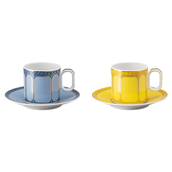 Zestaw do espresso Signum z porcelany, wielokolorowy Zestaw do espresso Signum z porcelany, wielokolorowy