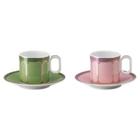 Zestaw do espresso Signum z porcelany, wielokolorowy