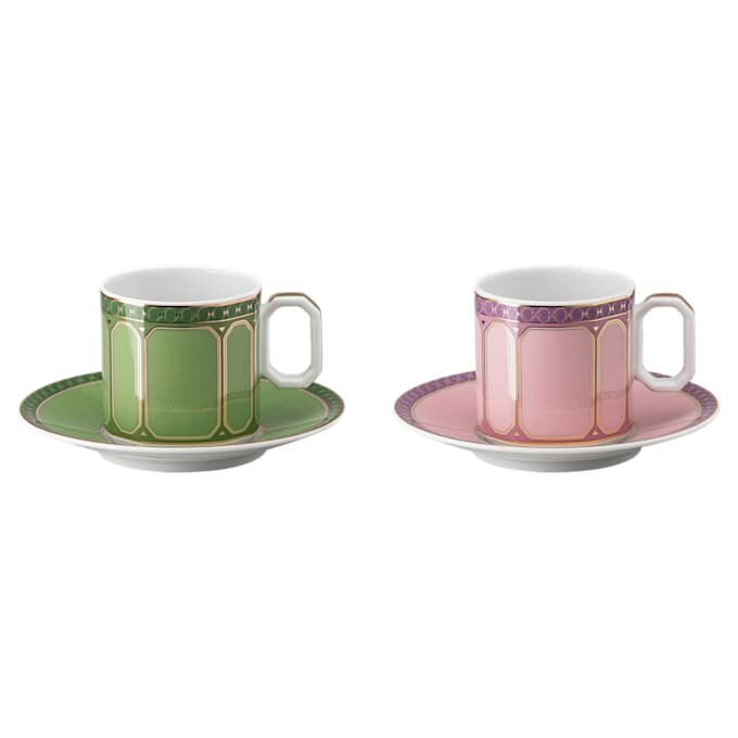 Zestaw do espresso Signum z porcelany, wielokolorowy Zestaw do espresso Signum z porcelany, wielokolorowy