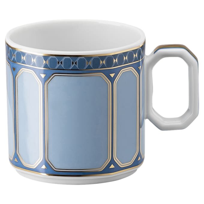 Filiżanka do espresso Signum z spodkiem, porcelana, niebieska Filiżanka do espresso Signum z spodkiem, porcelana, niebieska