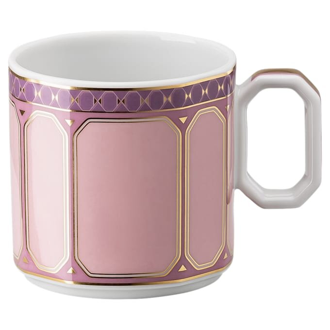 Filiżanka do espresso Signum z spodkiem, porcelana, różowa Filiżanka do espresso Signum z spodkiem, porcelana, różowa