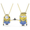 Zestaw Minions James i Henry z pavé, wielokolorowy, pozłacany
