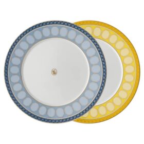 Zestaw talerzy Signum z porcelany, średni, wielokolorowy