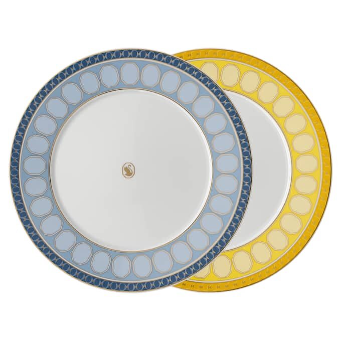 Zestaw talerzy Signum z porcelany, średni, wielokolorowy Zestaw talerzy Signum z porcelany, średni, wielokolorowy