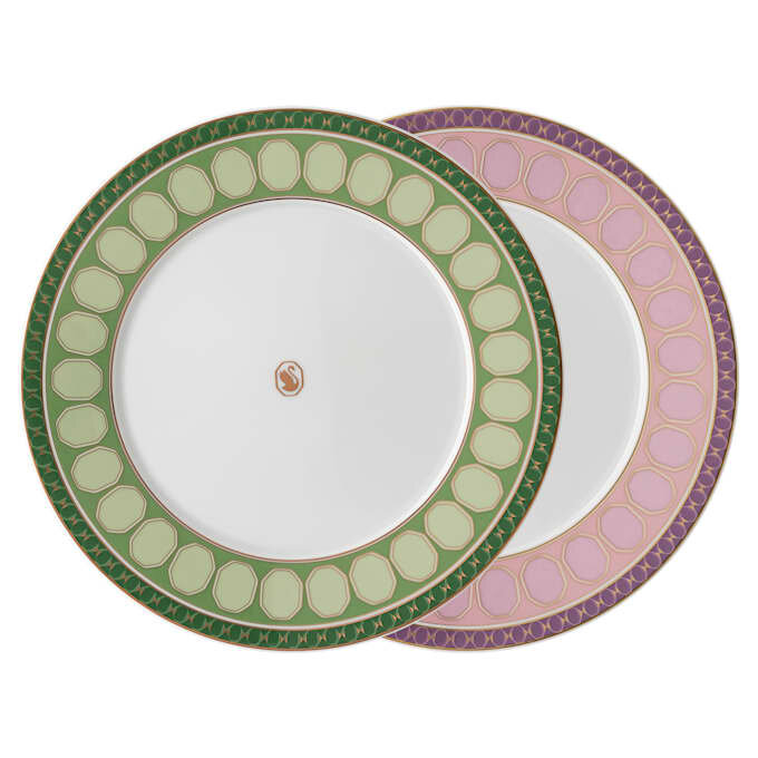 Zestaw talerzy Signum z porcelany, średni, wielokolorowy Zestaw talerzy Signum z porcelany, średni, wielokolorowy